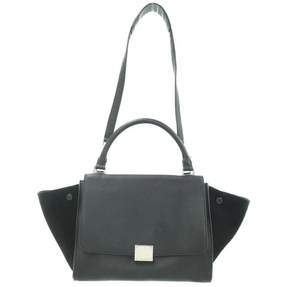 Celine Trapeze Leather 2WAY Handbag Shoulder Bag
